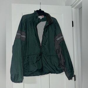 Vintage Wind breaker green and grey